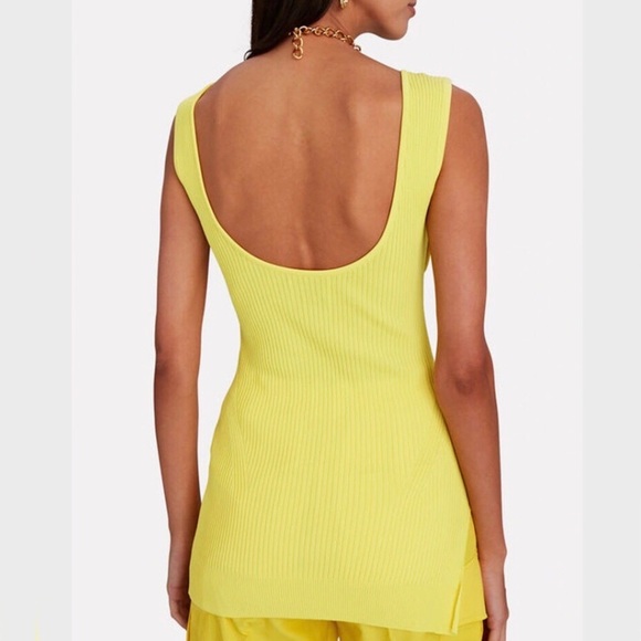 AKNVAS Fezco Rib Knit Tank Yellow Size Small NWT - Picture 4 of 11